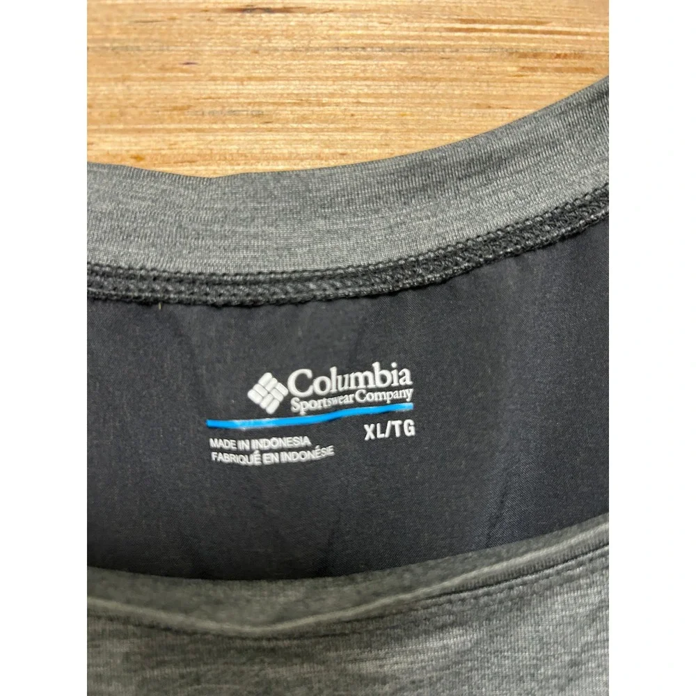 Columbia Omni-Wick Tank Top Womens XL Charcoal Grey Heathered‎ Mesh Back Active